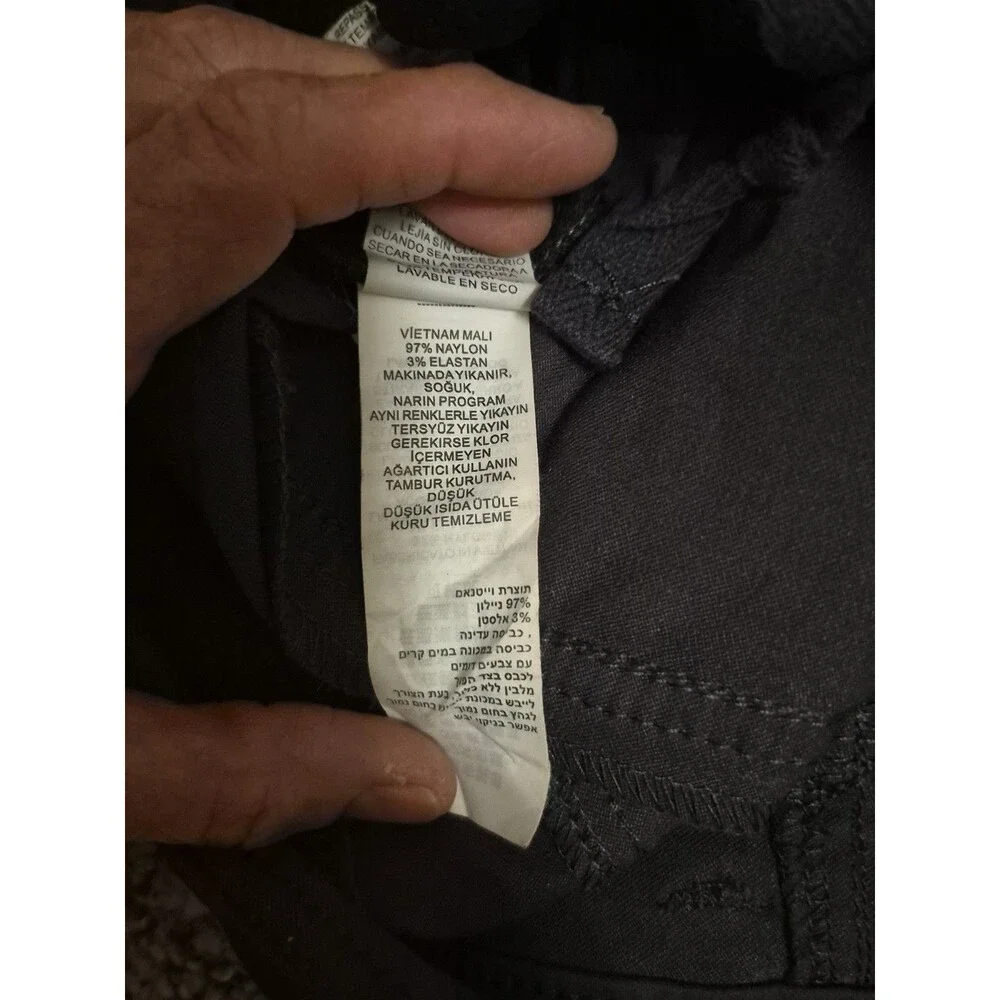 PrAna Pants Womens 4 Halle Gray Hiker Zip Stretch Nylon Straight Leg Zip Pockets